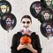 50 Pieces Sugar Skull Balloons Day of The Dead Balloons Halloween Latex Balloons 12 Inches Balloons for Halloween Day of The Dead Party Decoration Supplies